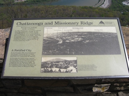 Sign - Chattanooga and Missionary Ridge